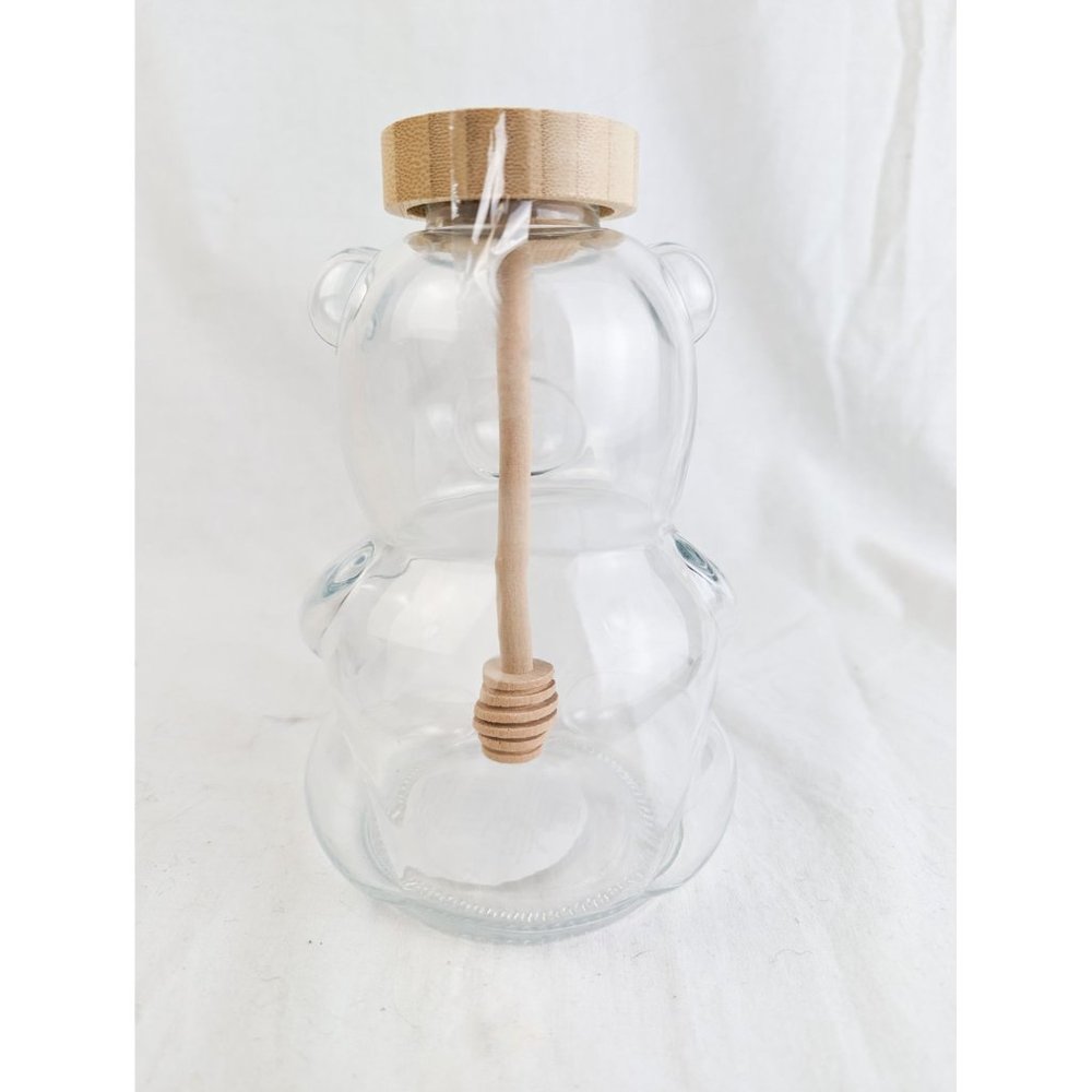 Target Bullseye's Playground Clear Glass Bear Honey Dipper Decorative Jar - Picture 2 of 3